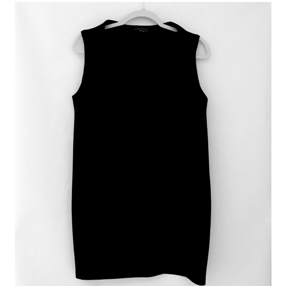 ZARA Black Sleeveless Mini Mock Neck Dress
